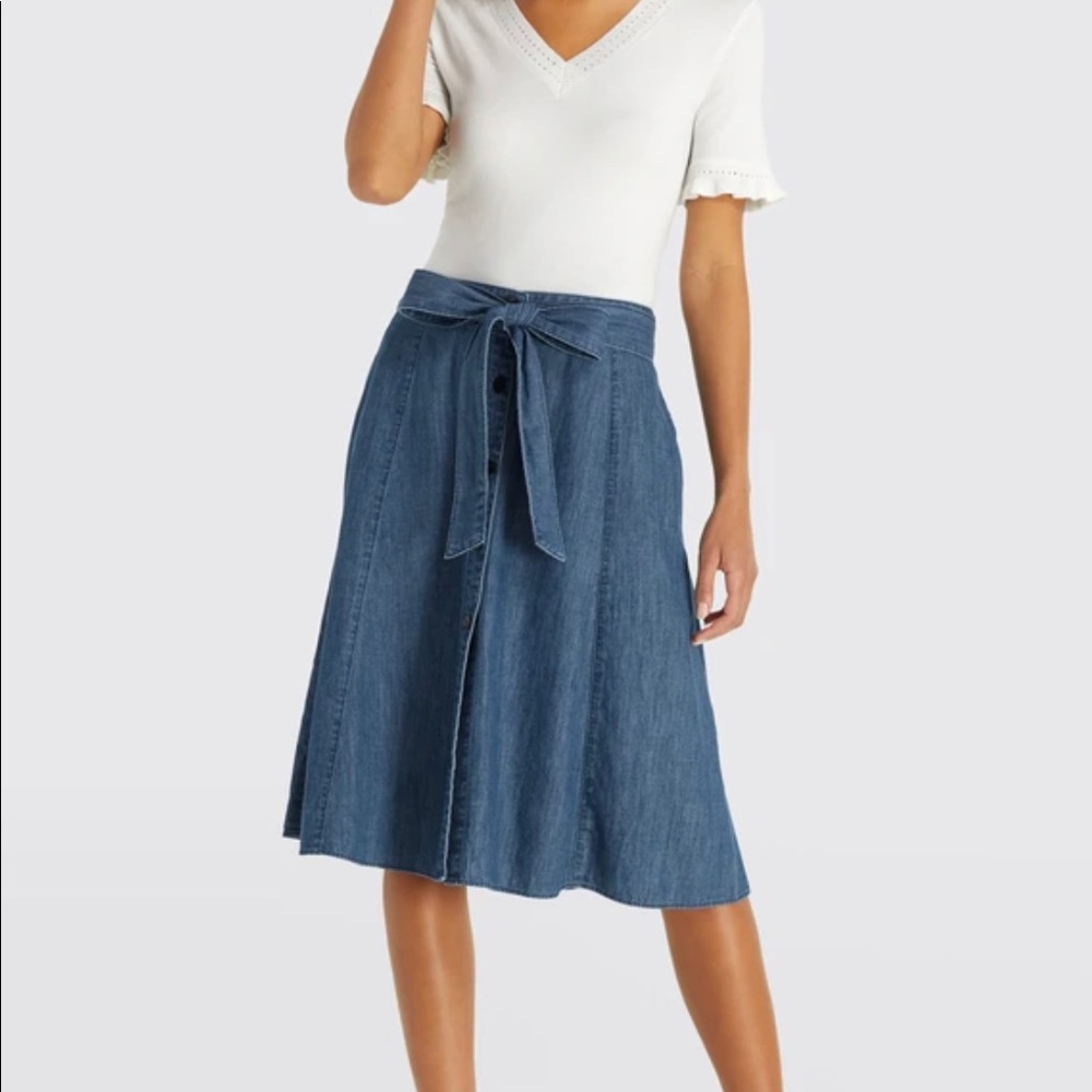 Draper James chambray skirt